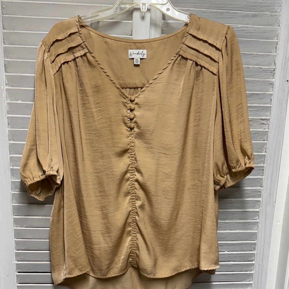 Women's Tan Blouse